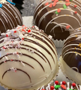 Chocobombas - Chocobombs en caja navideña - sabor chocolate blanco