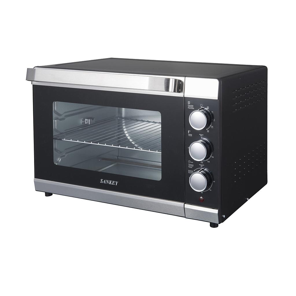 Horno Tostador 55Litros, Puerta De Vidrio 1500W, Rostizador