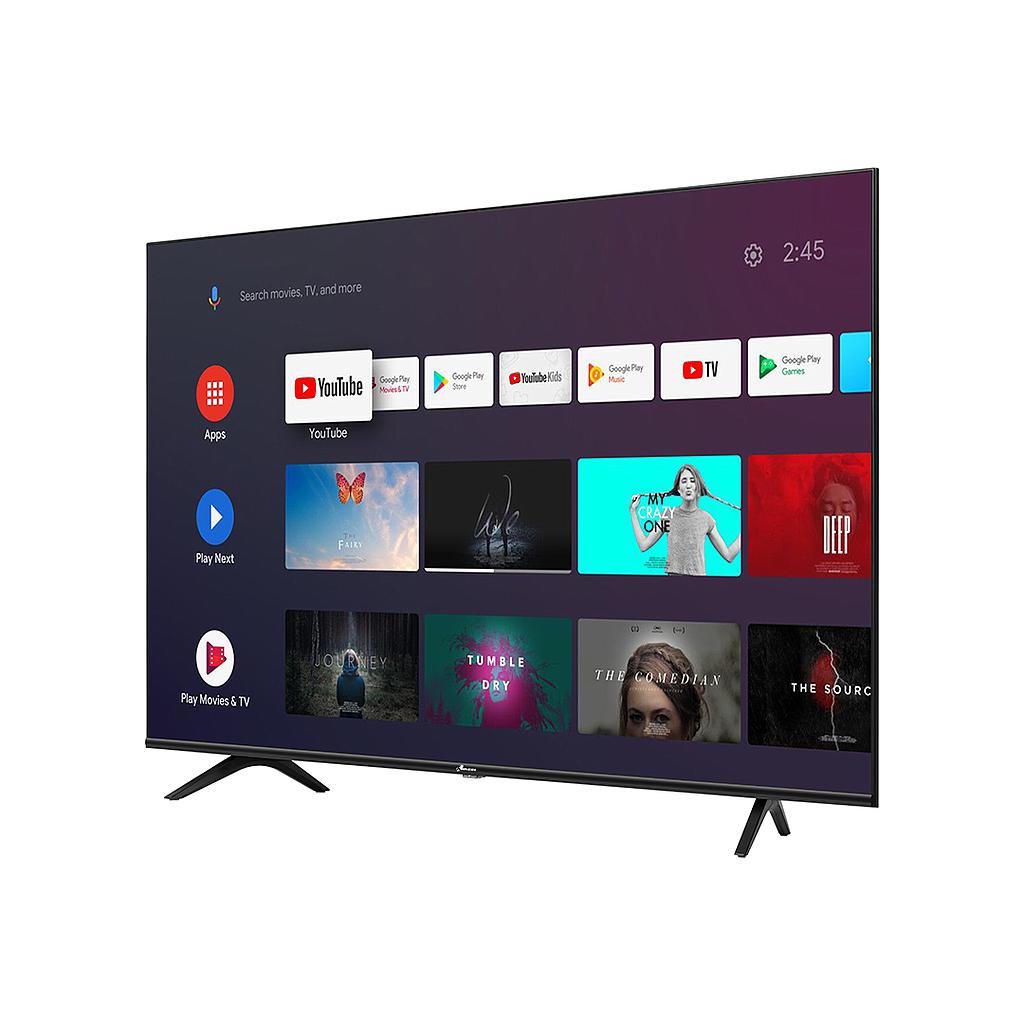 Televisor Led De 55" Android Tv 9.0 - 4K Uhd- Control Por Voz - Blueto