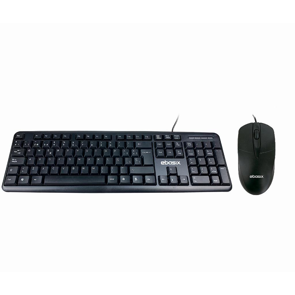 Combo Teclado Y Mouse Alámbrico Ebasix Cm011 PROMO