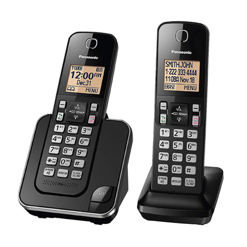 Teléfono Panasonic 2 Bases Negro Kxtgc352Lab