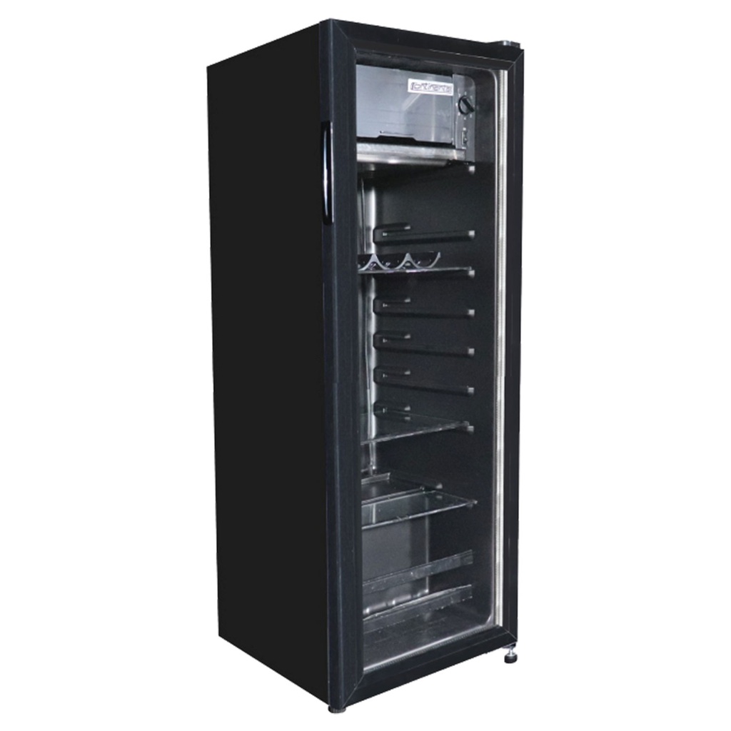 Refrigeradora CONTINENTAL Minibar Sc128 Negro Puerta De Vidrio 118 Lts