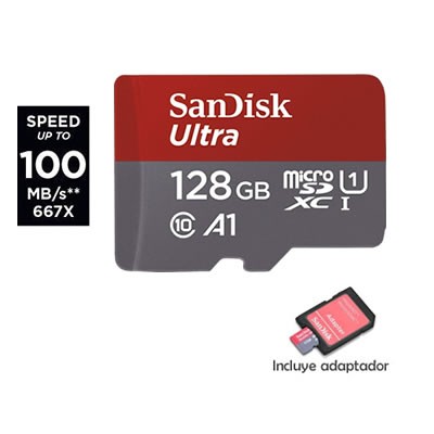 Memoria Sandisk Ultra Micro Sd 128Gb Clase 10 100Mb/S Sdxc Uhs-I