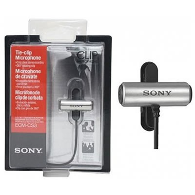 Micrófono Corbatero Solapa Sony Ecm-Cs3 Omnidireccional 15,000 Hz