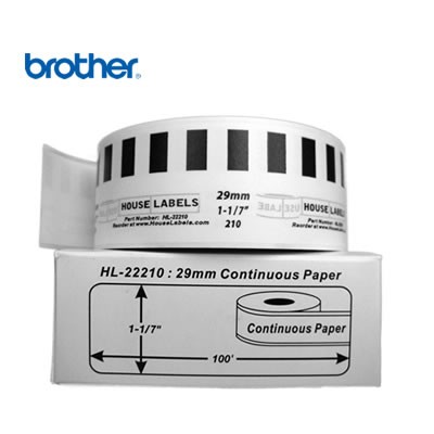 Rollo Papel Térmico Adhesivo Brother Dk-2210 Cinta Etiqueta