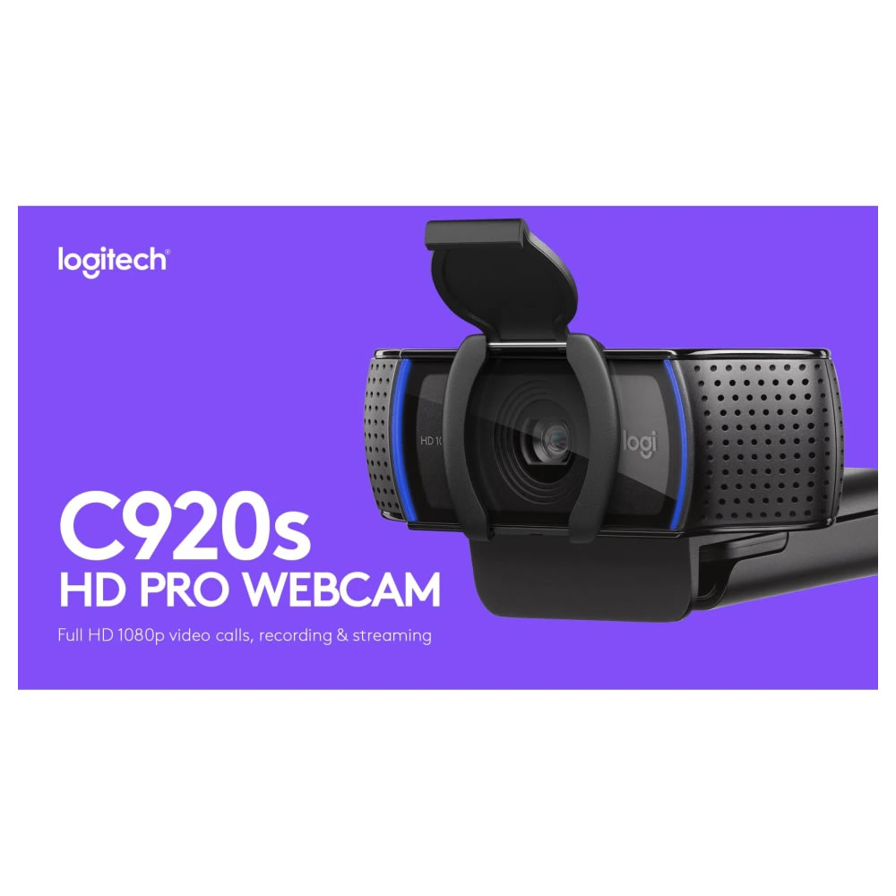 Webcam Logitech C920S Pro Full Hd 1080 Camara Video Llamada