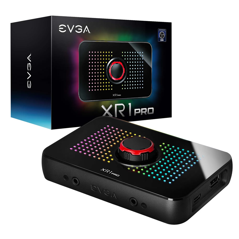 Capturadora De Video Evga Xr1 Pro Obs Usb3.1 Rgb 1440P/4K Audio Mixer