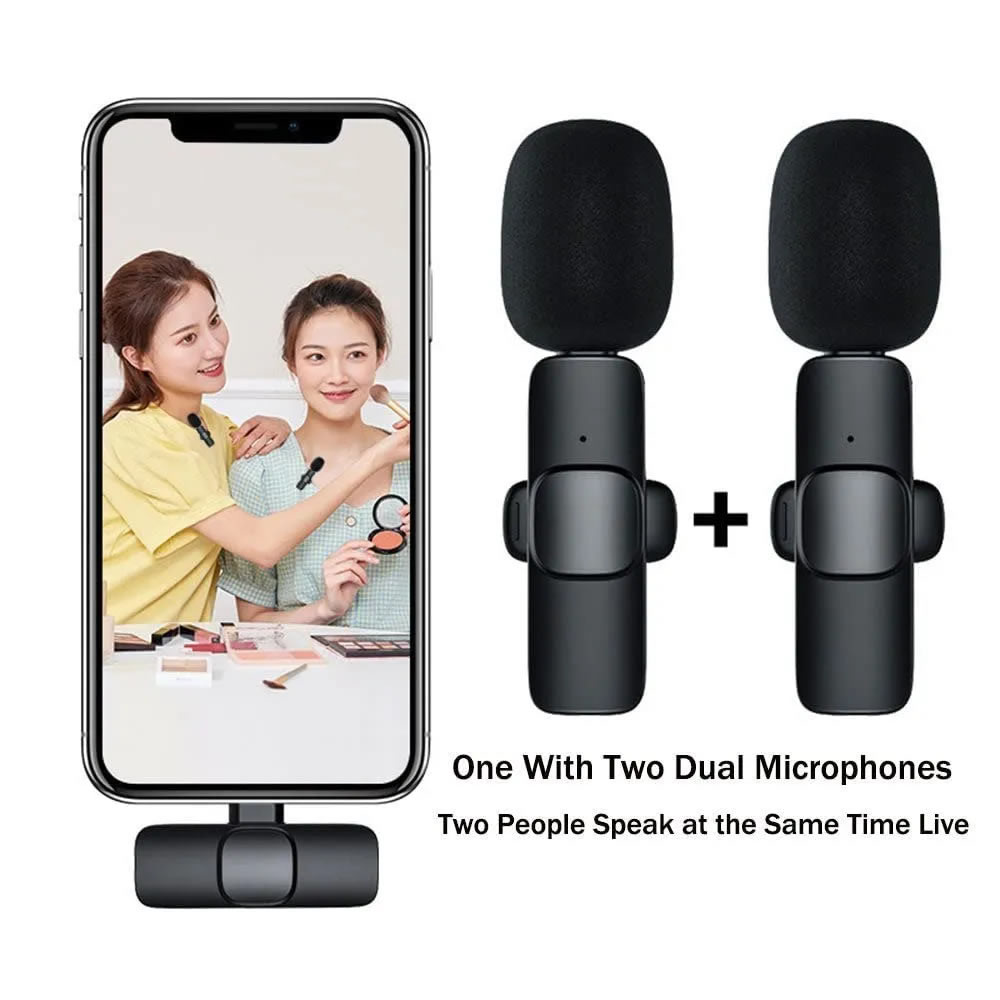Microfono Inalambrico 2 Personas Para Celular Android Tipo-C K9-Dual