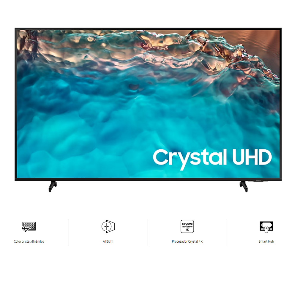 Tv Samsung 65" Bu8000 Crystal Uhd 4K Smart Tv 2022