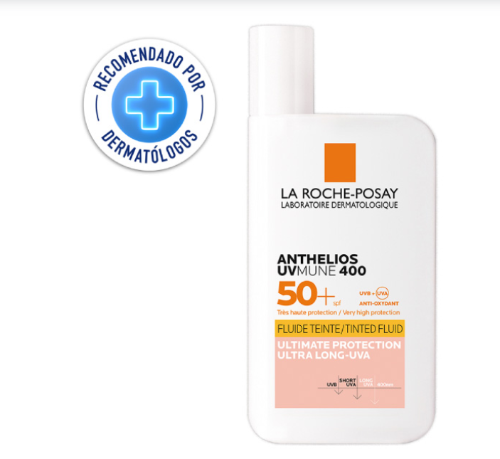 LA ROCHE-POSAY Protector Solar SPF 50+ Anthelios Uv Mune con COLOR