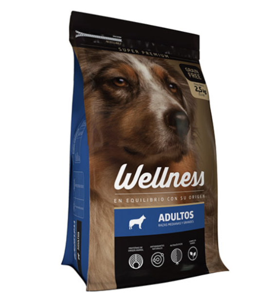 Alimento Para Perro Wellness Adulto Dog Rmg Grain Free 2.5Kg