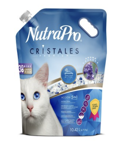 ARENA SÍLICA CRISTALES PARA GATOS NUTRAPRO 4,70kg