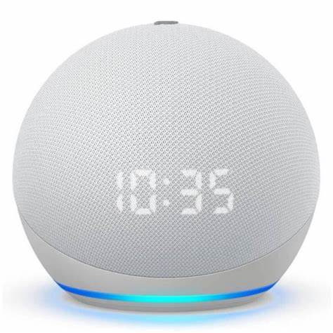 Parlante Amazon Alexa Echo Dot 5Ta Gen Con Reloj