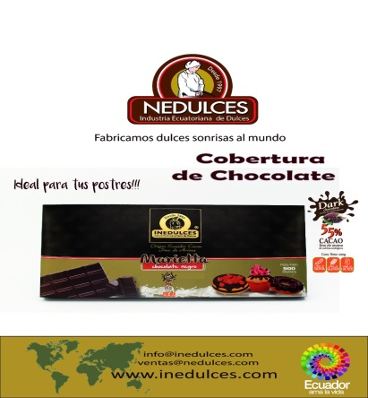 Cobertura De Chocolate Fino De Aroma 55% Bloque Por 500 Gramos