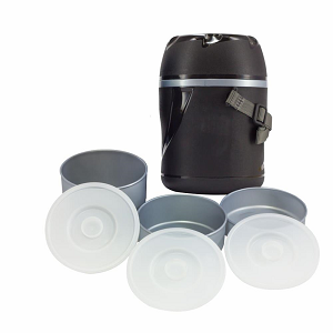 Termo Comida 3 Compartimiento Acero Inox Home Elements