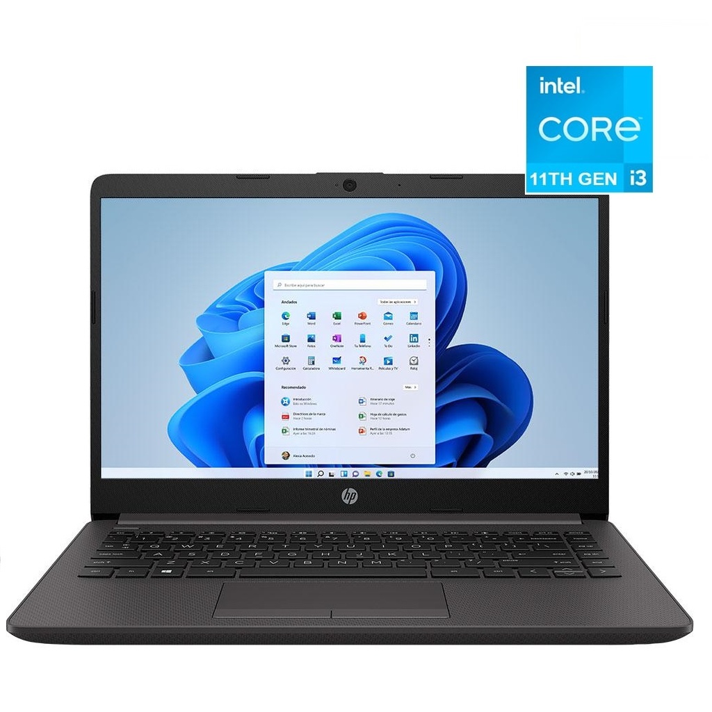 Laptop Hp 240 G8 Intel Core I3 13va G 8gb Ssd 256gb 15,6″ Hd Free dos Spa Black