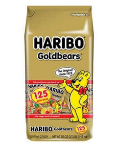 Haribo gomitas de osos - 125 mini bolsitas - dulces - golosinas