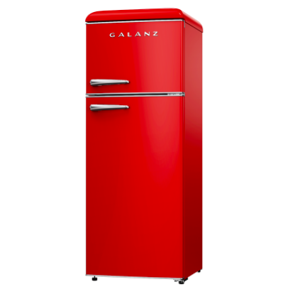 Refrigeradora Galanz Tipo Retro 210 Litros Roja