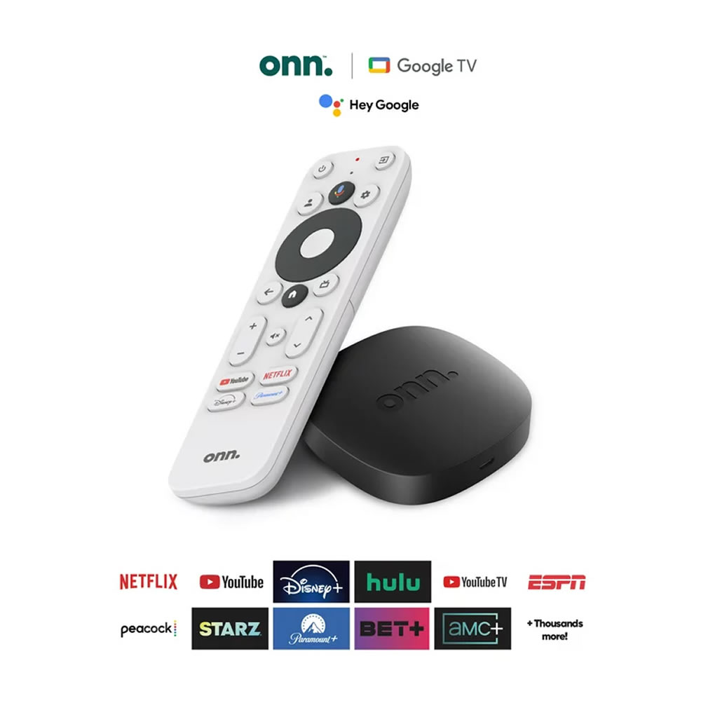 TV Box Onn con Google TV 4K-UHD Android TV Chromecast