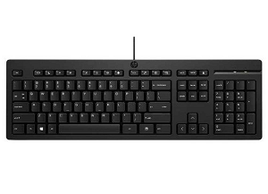 HP teclado - KBD 125 WD - color negro