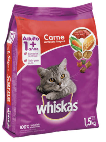 Alimento para gatos Whiskas carne