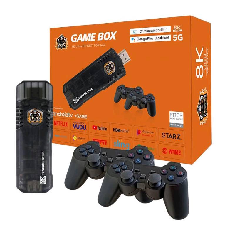 Consola game box 8K 2 controles mas de 10000 juegos