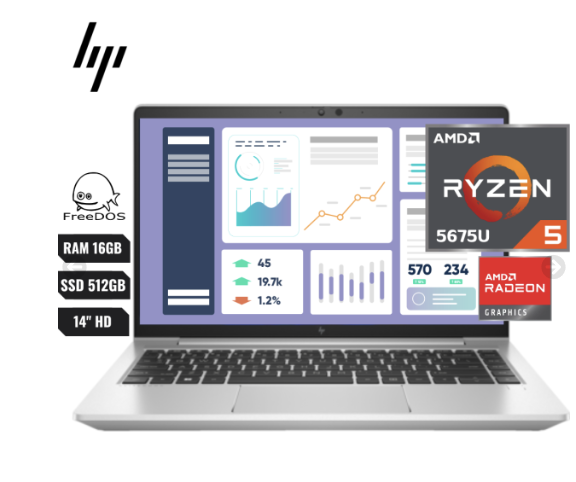 Laptop Hp Elitebook 645 G9 Amd Ryzen 5 5675u (5th) Ram 16gb