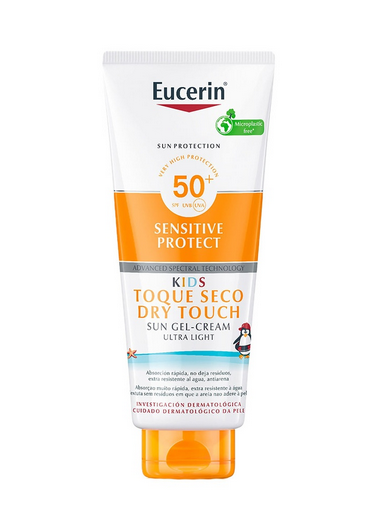 Eucerin Sun Kids Gel-Crema Toque Seco SPF50+ de 200 ml