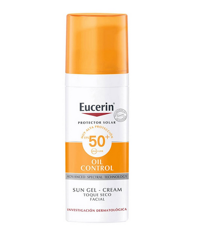 Eucerin Sun Fluido Gel Oil Control SPF50+ Toque Seco de 50 ml