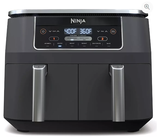 Ninja Air Fryer deshidrata rostiza Horno doble canasta