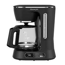 Cafetera power xl programable-SIST. vortex-cafe helado-jarra vidrio 12TZ-panel digital-negra