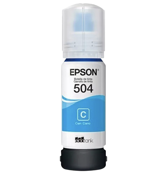 Tinta De Impresora T504 Cyan Epson