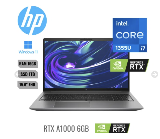 Laptop Hp Portatil Zbook Power Core I7 13700h 16gbddr5 1tbssd Rtxa1000 6gb 15.6 Fhd W11pro 1/1/0 – 87S79LA#ABM