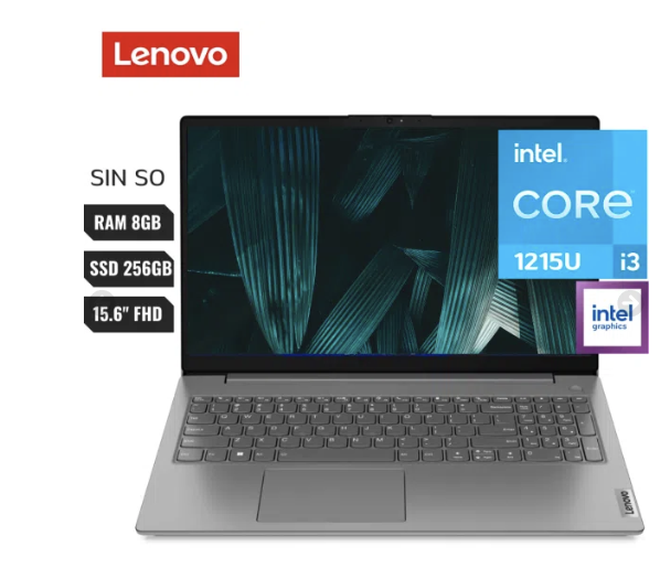 Laptop Lenovo V15 G3 Iap Intel Core I3 1215u Ram 8gb Ssd 256gb 15.6″
