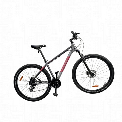 [41859 Bp02948] Bicicleta Aro 27,5 Viaggio Velocidades Gris Con Rojo