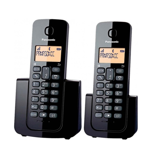 [KXTGB112LAB] Telefono Inalambrico Panasonic 112Lab 2 Bases Color Negro