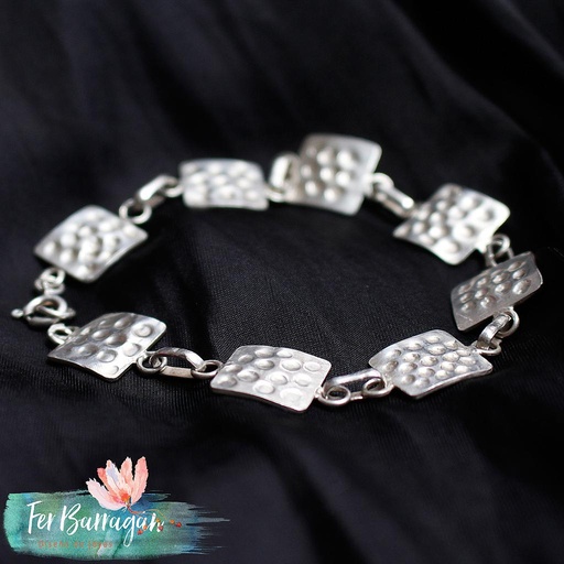 [mi_ferbarraganjoyas_40001] Pulsera Cuadrados