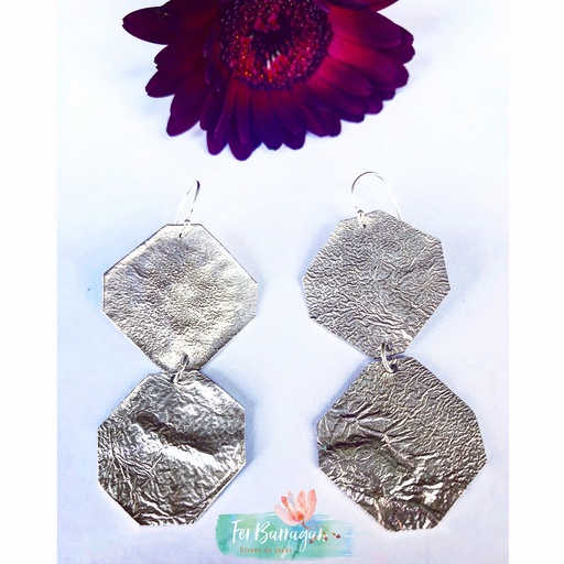 [mi_ferbarraganjoyas_20055] Aretes Hexagonales