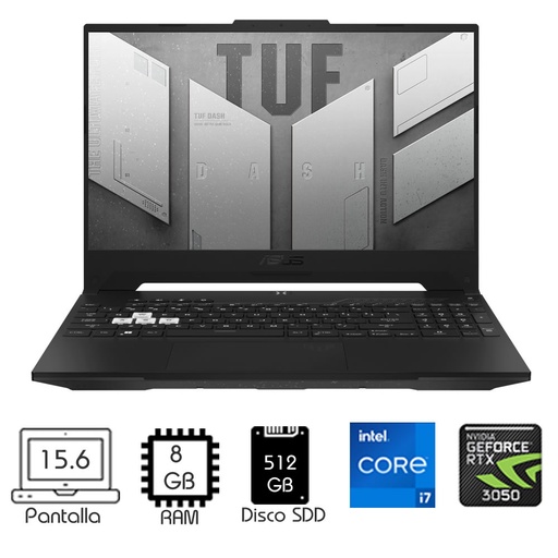 [gadget_ecc] Laptop Asus Tuf Dash 15.6″ I7-11370H 8Gb 512Gb 3050Ti