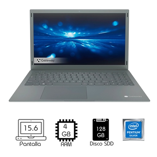 [gadget_72b] Laptop Gateway Gwtn156 15.6Fhd Pentium Silver N5030 4Ggb 128Gb