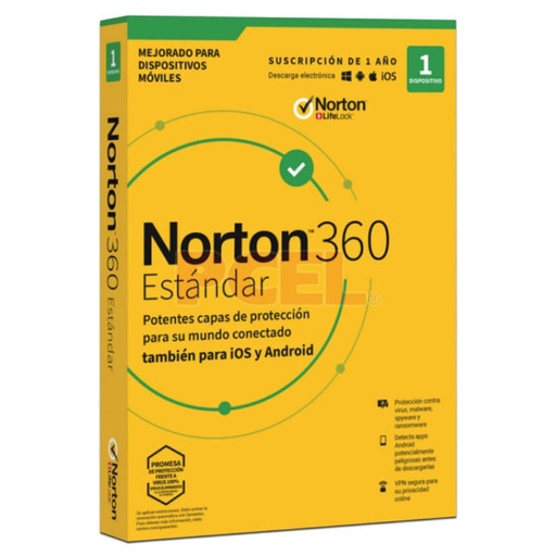 [gadget_1ef] Norton Antivirus 360 Standard – 1 Dispositivo – 10Gb – 1 Año