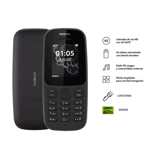 [gadget_b3c] Celular Nokia 105