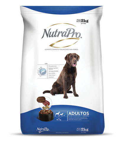 [usa_18] Alimento Para Perros Nutrapro Adulto Razas Medianas Y Grandes 2Kg