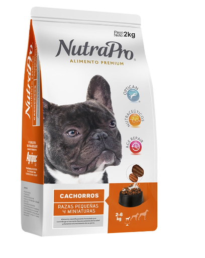 [usa_22] Alimento Para Perros Nutrapro Cachorro Razas Pequeñas Y Minis 2Kg