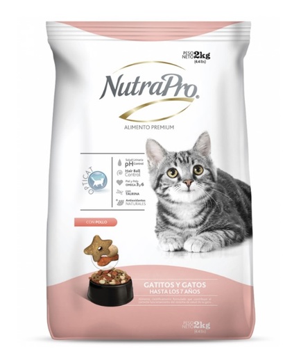 [usa_4] Alimento Nutrapro Gatos Gatitos 2Kg