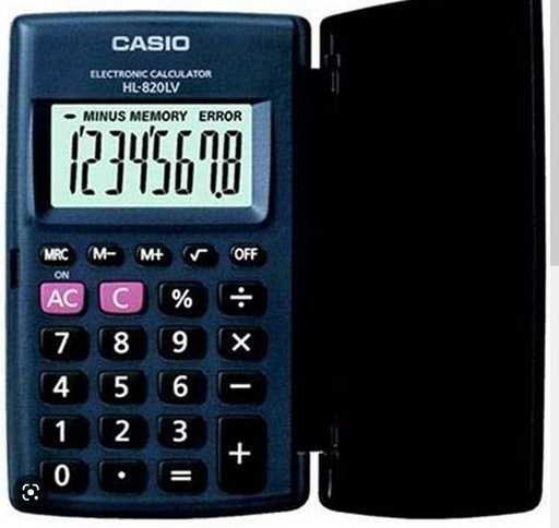 [HL 820LV BK] CALCULADORA DE BOLSILLO, NEGRA, CASIO HL 820LV BK PROMO