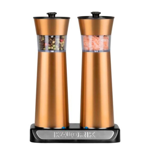 [MOLISALPIM] MOLINO SAL Y PIMIENTA KALORIK CERAMICA-ACERO COLOR COBRIZO