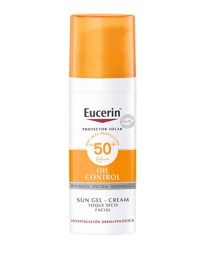 [glamo_52] Eucerin Sun Fluido Gel Oil Control SPF50+ Toque Seco de 50 ml