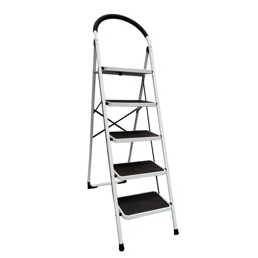 [HERBAZ54] Escalera Plegable De Aluminio 5 Pisos