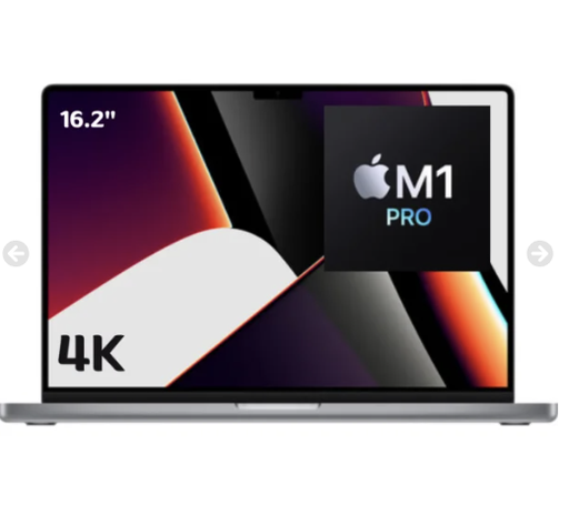 [007841] Laptop Apple Macbook Pro M1 Pro Ram 16gb Ssd 1tb 16.2″ +4k (3456×2234) 120hz Macos Monterey Space Gray Ingles – Mk193ll/a